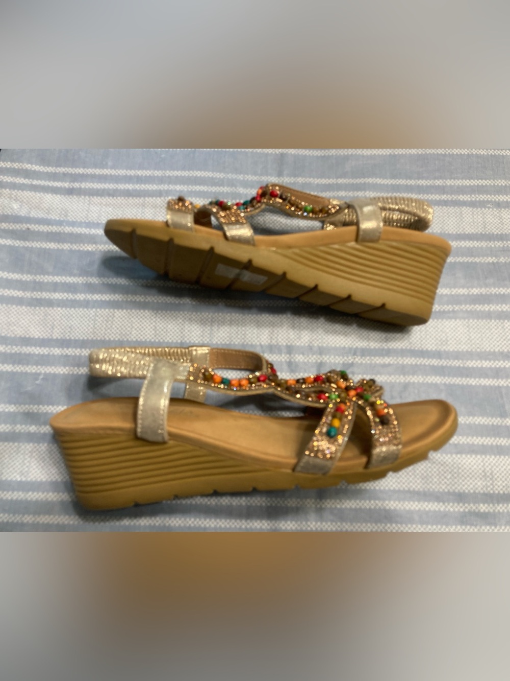 Patrizia by Spring Step beaded sandals. - Picture 2 of 5